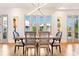 Spacious dining area with hardwood floors and French doors at 2188 Niles Pl, Atlanta, GA 30324