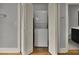 Convenient laundry closet with stackable washer and dryer at 935 Piedmont Ave # 201, Atlanta, GA 30309