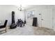 Dining area with kitchen pass through and hardwood floor at 524 Granite Ridge Pl, Atlanta, GA 30350
