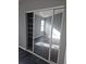 Mirrored closet doors and shelving for storage at 6622 Wellington Sq, Norcross, GA 30093