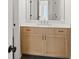 Bathroom with vanity and large mirror at 124 Stonehouse Dr, Cumming, GA 30040