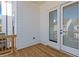 Private deck with wood flooring and french doors at 124 Stonehouse Dr, Cumming, GA 30040