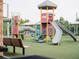 Community playground with slides and climbing structures at 124 Stonehouse Dr, Cumming, GA 30040