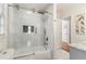 Updated bathroom with marble shower and glass door at 2667 Flair Knoll Ne Dr, Atlanta, GA 30345