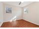 Simple bedroom with hardwood floors and neutral decor at 2667 Flair Knoll Ne Dr, Atlanta, GA 30345