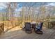 Deck with table and chairs, offering a relaxing outdoor space at 2667 Flair Knoll Ne Dr, Atlanta, GA 30345