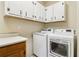 Laundry room with washer, dryer, and cabinets at 2667 Flair Knoll Ne Dr, Atlanta, GA 30345