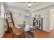 Spacious home office with hardwood floors and stylish decor at 2667 Flair Knoll Ne Dr, Atlanta, GA 30345