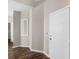 Entryway with hardwood floors and niche at 11602 Kades Trl, Hampton, GA 30228