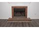 Brick fireplace with white mantel in living room at 1853 Edington Sw Rd, Marietta, GA 30064