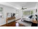 Bright bedroom with hardwood floors and white walls at 2107 Seavey Dr, Decatur, GA 30032