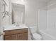 Simple bathroom with single sink and tub at 2397 Foley Park St, Snellville, GA 30078