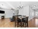 Bright dining area with hardwood floors and chandelier at 686 Westmoreland Ln, Lawrenceville, GA 30043