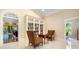 Community library with comfortable seating and built-in bookshelves at 3280 Stillhouse Se Ln # 410, Atlanta, GA 30339