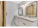 Bathroom with double vanity and granite countertops at 24214 Plantation Ne Dr, Atlanta, GA 30324