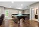Finished basement with pool table and access to outdoor space at 2741 Prado Ln, Marietta, GA 30066