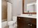 Simple bathroom with a shower/tub combo and vanity at 2741 Prado Ln, Marietta, GA 30066