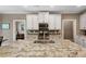 Modern kitchen with white cabinets, granite countertops, and stainless steel appliances at 2741 Prado Ln, Marietta, GA 30066