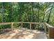 Wooden deck overlooking a wooded area at 124 Cagle Way, Hiram, GA 30141