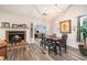 Dining room with hardwood floors and a view into the kitchen at 1276 Westover Nw Trce, Acworth, GA 30102