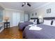 Bright bedroom with two twin beds and ample closet space at 300 W Peachtree Ne St # 8E, Atlanta, GA 30308