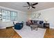 Spacious living room featuring hardwood floors and a sectional sofa at 300 W Peachtree Ne St # 8E, Atlanta, GA 30308