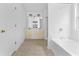 Bathroom boasts double vanity and bathtub at 3335 Briaroak Dr, Duluth, GA 30096