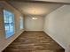 Formal dining room with hardwood floors and chandelier at 3964 Riverchess Lot 157 Dr, Atlanta, GA 30331