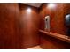 Modern private elevator with wood paneling at 2344 Saint Davids Nw Sq # 2, Kennesaw, GA 30152