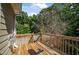 Wooden deck overlooks a wooded area at 4115 Brightmore Dr, Austell, GA 30106