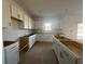 Modern kitchen featuring white cabinets and an island at 7293 Eton Ln, Locust Grove, GA 30248