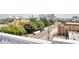 Aerial view of city skyline and cityscape, featuring rail lines and industrial buildings at 505 Whitehall Sw St # 101, Atlanta, GA 30303