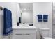 Clean bathroom with modern vanity and toilet at 505 Whitehall Sw St # 101, Atlanta, GA 30303