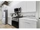 Stainless steel appliances and white cabinetry in kitchen at 505 Whitehall Sw St # 101, Atlanta, GA 30303