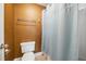 Small bathroom with shower and toilet at 6820 Milbury Ct, Alpharetta, GA 30005