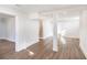 Bright, open basement showcasing wood-look floors and ample space at 2961 Delmar Nw Ln, Atlanta, GA 30311