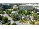 Aerial view showcasing the home's location in the city at 34 Peachtree Ne Cir, Atlanta, GA 30309