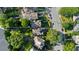 High-angle view of home, highlighting property lines at 34 Peachtree Ne Cir, Atlanta, GA 30309