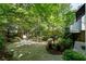 Charming flagstone patio nestled in a lush garden setting at 34 Peachtree Ne Cir, Atlanta, GA 30309