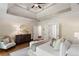 Spacious primary bedroom with high ceilings and ample natural light at 34 Peachtree Ne Cir, Atlanta, GA 30309