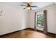 Charming bedroom with hardwood floors and large window at 34 Peachtree Ne Cir, Atlanta, GA 30309