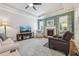 Bright living room featuring a fireplace and comfy seating at 2090 Red Barn Ct, Cumming, GA 30040