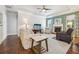 Comfortable living room with hardwood floors and fireplace at 2090 Red Barn Ct, Cumming, GA 30040