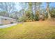 Large backyard with fenced area and mature trees at 3738 Larkspur Ter, Decatur, GA 30032