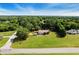 Aerial view of house and expansive green lawn, showcasing the property's serene location at 627 Honey Creek Rd, Mcdonough, GA 30252