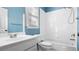 Bathroom with white vanity, toilet and shower/tub combo at 1048 Standard Ne Dr, Atlanta, GA 30319