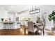 Kitchen breakfast area with hardwood floors and a view to the backyard at 1048 Standard Ne Dr, Atlanta, GA 30319