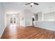 Bright dining room with hardwood floors and access to a deck at 2649 Porter Dr, Lawrenceville, GA 30044