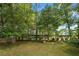 Spacious backyard with green grass and mature trees at 2666 Frontier Trl, Atlanta, GA 30341