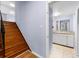 Clean, modern wooden staircase leading to upper level at 2666 Frontier Trl, Atlanta, GA 30341